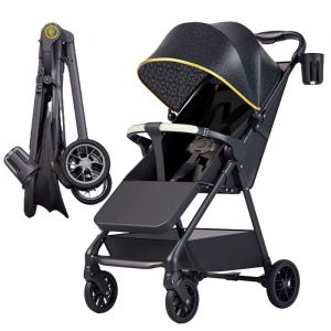 Poussette Canne (capacit&eacute; de poids de 15 kg) quatre positions r&eacute;glables convient aux b&eacute;b&eacute;s de 0 &agrave; 3 ans - noir.