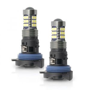 2 pi&egrave;ces HP24W LED ampoules de feux de jour avec Base DRL ampoule de lumi&egrave;re du jour pour Peugeot 3008 5008 2009-2016 citro&euml;n C5