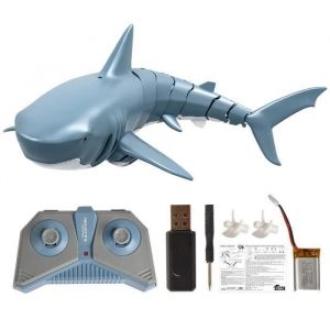 Mini RC Requin T&eacute;l&eacute;commande Jouet Jouet De Natation Sous-Marine RC Bateau &Eacute;lectrique Bateau De Course Parodie Jouet Piscine-10