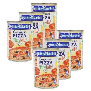 Louis Martin - Lot 6x Garniture pour pizza Pizzabella - Bo&icirc;te 400g