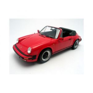 Voiture Miniature de Collection - MINICHAMPS 1/18 - PORSCHE 911 3.2 Carrera - Cabriolet - Rouge