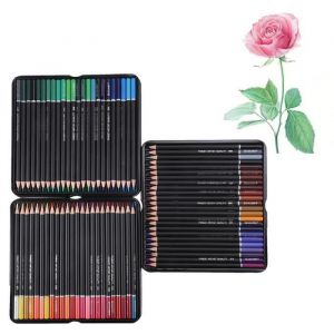 TMISHION Peinture au crayon de couleur 72 Colored Pencils Unique Coloured Pencils Sketching Drawing Pencils arts marqueur-feutre
