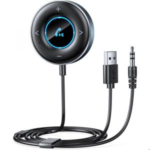 Adaptateur Bluetooth 53 Voiture - Kit Main Libre Voiture Bluetooth - Recepteur Bluetooth Jack 35mm - pour Stéréo Haut-Parleur
