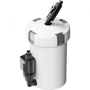 HW-603B Filtre extérieur pour Aquarium débit 400 l/h avec 3 Étapes de Filtration Matériaux et Pompe 6 W Filtre Externe