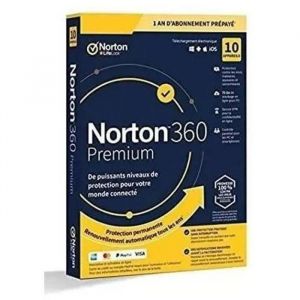 SYMANTEC Norton 360 Premium - Version boîte (1 an) - 10 dispositifs espace de stockage de cloud 75 GB
