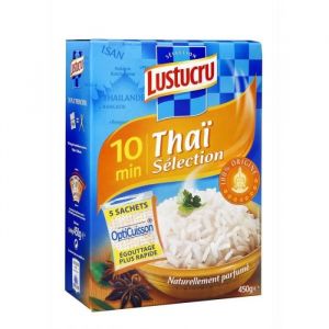 LUSTUCRU - Riz Parfumé Thai Sachet Cuisson Étui 450G - Lot De 4