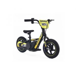 Draisienne &eacute;lectrique pour enfants RIRIBIKE RTX3 24V (12) Jaune Batterie au lithium Moteur 100W Frein &agrave; disque