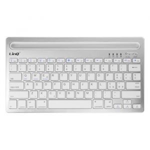 Clavier sans fil - LinQ - QWERTY - Blanc - Compatible iOS/Android/Windows - USB C
