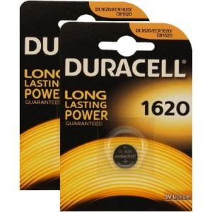 Piles bouton lithium CR1620 DL1620 3V DURACELL