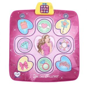 Tapis de danse pour filles et enfants tapis de danse portable rose et violet tapis de danse amusant jouet éducatif cadeau