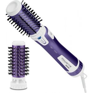Brosse Souflante rotative à air chaud CF9530 Rowentaanti-statique Ionic Booste  Brush Activ Volume & Shine violetDeux niveaux