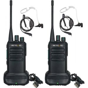 Retevis RB629 Talkie Walkie PMR446 Professionnel Talkie-Walkie Robuste avec Fonction de Clonage sans Fil Alarme durgence VOX