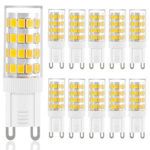 Ampoule LED G9 - 5W - Blanc chaud - 3000K - Lot de 10 ampoules