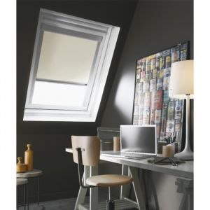 MADECOSTORE Store Enrouleur Occultant compatible VELUX&reg; K - Beige - 114 x 118cm - SK06
