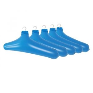 5 pi&egrave;ces cintre gonflable pour voyage porte-cintre ext&eacute;rieur antid&eacute;rapant porte-manteau Portable Label