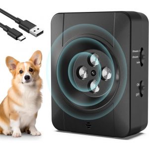 Anti Aboiement Chien Ultrason 3 Niveaux Boitier Anti Aboiement Avec Longue PorteeRechargeable & Etanche Dispositif Anti Aboiement