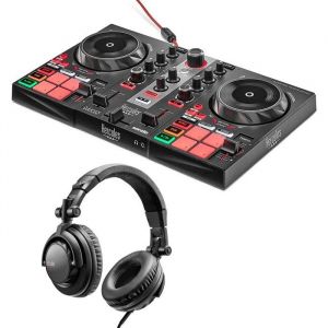 Hercules inpulse 200 MK2 + Hercules DJ45 - Bundle Contr&ocirc;leur DJ + casque audio