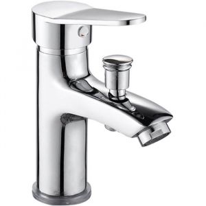 Mitigeur bain/douche - JIANGZHA - Monotrou - Chrom&eacute; - Cuivre - Mural