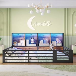 Lit à baldaquin 140 x 200 cm lit de jour côté lit avec compartiment de rangement lit avec sommier à lattes (sans matelas)