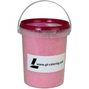 GT CATERING - Sucre pour barbe à papa goût fraise - 1 kg - Fabriqué en France