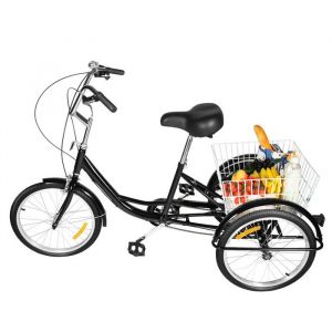 Tricycle adulte 20 3 roues avec panier Tricycle 8 vitesses