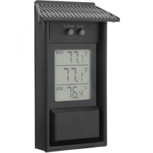 HIB Thermomètre extérieur Thermomètre Digital Compteur de Température Étanche Extérieur Jauge pour Serre Jardin