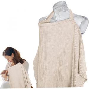 Couverture dallaitement Couverture dallaitement allait&eacute;e Respirante avec Une Sangle r&eacute;glable Un ch&acirc;le dallaitement Doux