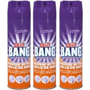 Lot de 3 Mousses Active A&eacute;rosol-600 ml-Salle de Bain