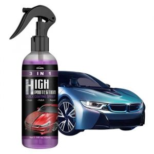Spray de rev&ecirc;tement en c&eacute;ramique 3 en 1  Rev&ecirc;tement de Bouclier de Voiture Haute ProtectionPi&egrave;ces de Voiture-LIQUIDE LAVE-GLACE