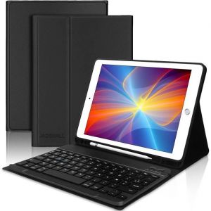 &Eacute;tui Clavier pour iPad 9.7 iPad 6&egrave;me-5&egrave;me G&eacute;n&eacute;ration-2018-2017 iPad Air 2-1 iPad Pro 9.7 Coque Clavier AZERTY Fran&ccedil;ais A170