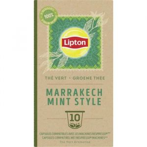LIPTON - LOT DE 4 - LIPTON - Marrakech Mint Capsules de th&eacute; vert &agrave; la