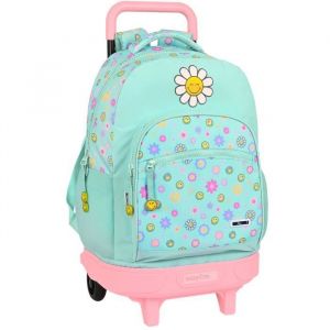 Sac à dos à roulettes Smiley Summer FUN 45 CM Trolley 2 Cpt