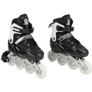 Rollers en ligne r&eacute;glables XIANGMM - Noir - Taille S 32-37 - Roue en PVC Flash