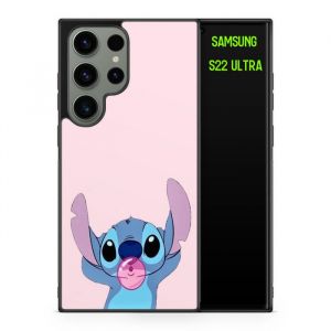 Coque de téléphone - Coque en Folie - Compatible Samsung Galaxy S22 Ultra Stitch Disney Lilo et Stitch Dessin Animé Ref 6778