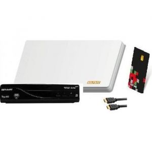 KIT Parabole plate Selfsat H30D + Récepteur SERVIMAT VEGA TNTSAT (Astra 192°)