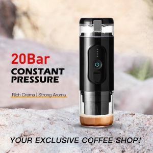 Cafetière portable - MIOLOE - Modèle de voyage - Compatible capsules Nespresso - Charge USB - 20 bars