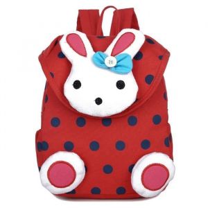 SWAREY Sac A Dos Enfant Cartable Fille Lapin Rouge Bambin Cartable Maternelle Garderie PréScolaire(1-3ans)