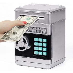 Banque ATM Electronique Tirelire CoffreFort avec Code pour Enfants 7