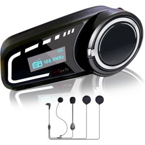 M2C Intercom Moto Duo Avec &Eacute;cran LcdKit Bluetooth Casque MotoKit Main Libre Moto Bluetooth6 Casques 1000M Motocyclette Bluetooth