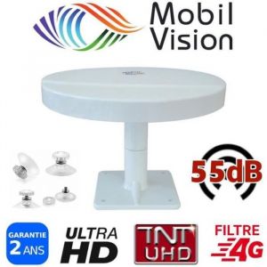 Antenne HD Omnidirectionnelle - OPTEX - 55dB - Ultra HD - Compacte - Pour Camping Car