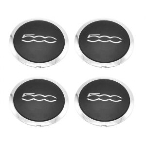 Lot de 4 enjoliveurs de 133 mm pour roues Fiat 500 ensemble de cache-moyeux centraux 68078419AC 68078421AC cache-poussière ~5728