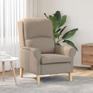 Moderne Fauteuil Club 1 PlaceFauteuil taupe Taupe Tissu Bois Standard Fauteuil taupe - Fauteuil Tv @FR(439043)