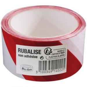 3M - Rouleau rubalise - Blanc et rouge - 48 mm x 100 m