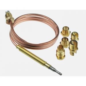 Thermocouple Universel 60 cm pour Appareil de Cuisson avec kit embouts adaptables. R&eacute;glage par &eacute;crous