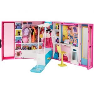 Dressing Deluxe - Barbie - Transportable - 4 tenues - 25 accessoires - 100% recyclable