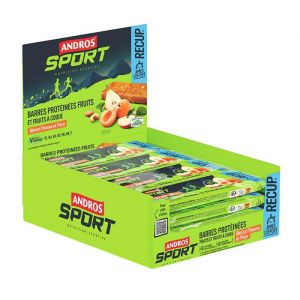 Barres prot&eacute;in&eacute;es - Andros sport - Barres prot&eacute;in&eacute;es (16x50g) - Saveur Pomme Poire Abricot