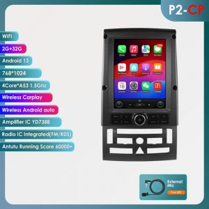 9.7 pouces Android 13 autoradio pour Peugeot 407 cc SW 407CC 2004-2011 écran tactile lecteur multimédia 2G 32G GPS stéréo 2din