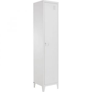 Salino  Armoire avec 1 porte en métal blanc