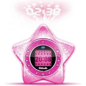 R&eacute;veil enfant KidiMagic StarLight Rose de VTech - Projection anim&eacute;e et enceinte - Version FR