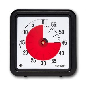 Minuteur - TIME TIMER - 8 pouces - Couleur Noir - Pour Enfants - Fonction BEEP audible